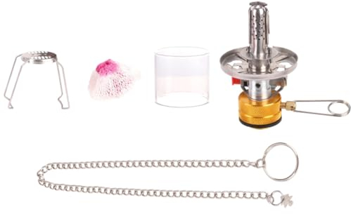 Cosmin Mini lampe de poche à gaz à suspendre, mini lampe de camping portable en verre, équipement de camping