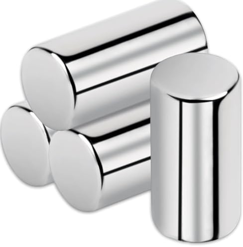 Magnete Stark, 10mm x 20mm Neodym Magnete Extra Stark Set, Magneten Starker Halt, Rund Stark Magnete für Magnettafel, Magnete zum Basteln, Whiteboard, Werkstatt, Magnete Kühlschrank, 4 Stück