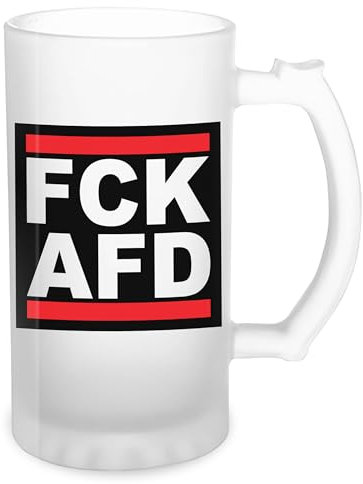 Fck Afd Antifacist Antifa Transparent Bierkrug Stein 500ml Tasse