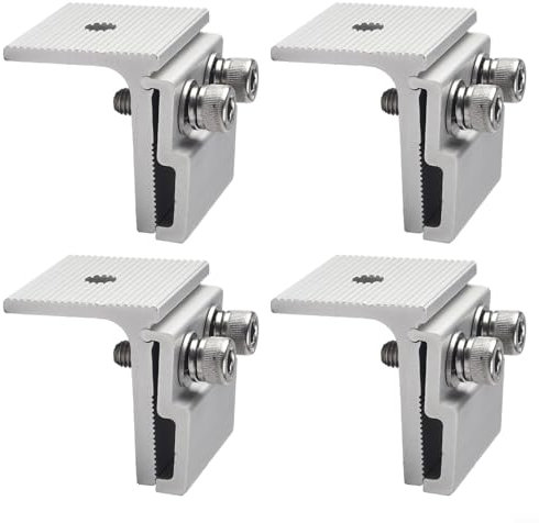 EpheyFIF Morsetto per giuntura del tetto, morsetto per cucitura lamiera, morsetto per giuntura del tetto, morsetto per giuntura di lamiera, montaggio solare fotovoltaico per tetti in lamiera (4 pezzi)