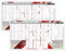 Fußball 2. Bundesliga 2025/2026 Spielplan Poster ca. 66x34cm, Fussball Plan Übersicht mit Spielterminen der Hin- und Rückrunde, XXL Überblick für Fans der Zweiten Liga für Saison 25/26, Rot, gerollt