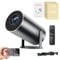 Cineglow Projector,2025 New Pocketbeam Smart 180° Projector,Smart Mini Bedroom Projector with Wifi and Bluetooth(Black)