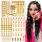 90 Stück Dreadlocks Schmuck, Wikinger Haarschmuck Gold, Metall Braids Schmuck, Verstellbar Haarperlen für Zöpfe Hair Accessories Haarringe Cuffs für Männer Frauen Mädchen Jungen Braids Zubehör