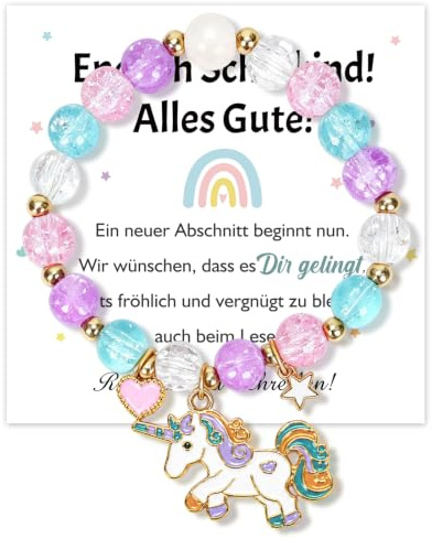 TaleMoon Ostergeschenke Armband Hasen für 4 5 6 7 8 9 10 11 12 Jahre Mädchen,Ostergeschenke Kinder Armband,Ostern Geschenke Hase Anhänger Armbänder,Einhorn Schutzengel Schulkind Armbänder