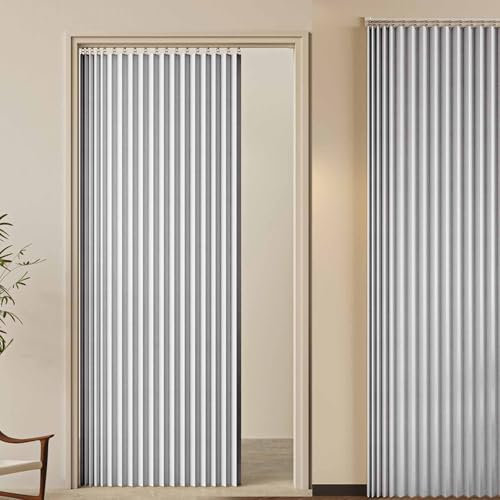 Blackout Door Blinds for Sliding Doors & Closets Indoor Curtains Wardrobe Drapes Stylish Alternatives to Doors 7095cm Wide 240cm High