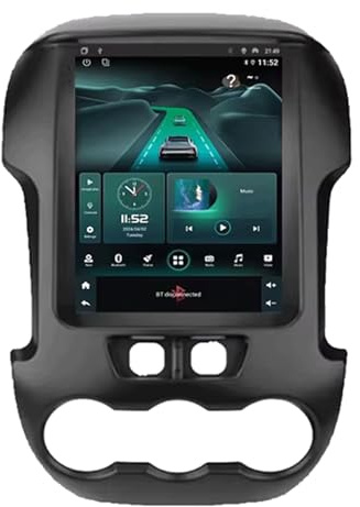 Android 14Car Radio für Ford Ranger 2012-2015 9 inch Touch tragbar Android Auto Display, BT//Mirror Link, Voice Control/KarteNavigationsgeräte(8581 4GB+64GB)