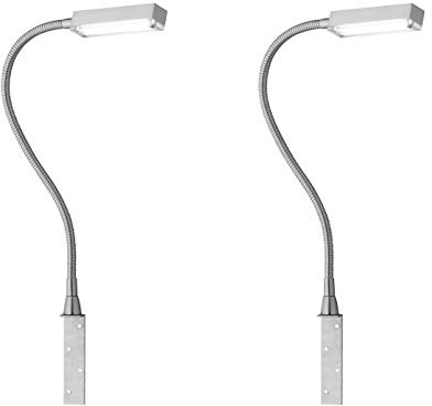 Fischer & Honsel 2er Set LED Leselampen & Bettleuchten zum Anschrauben, dimmbar per Gestensteuerung