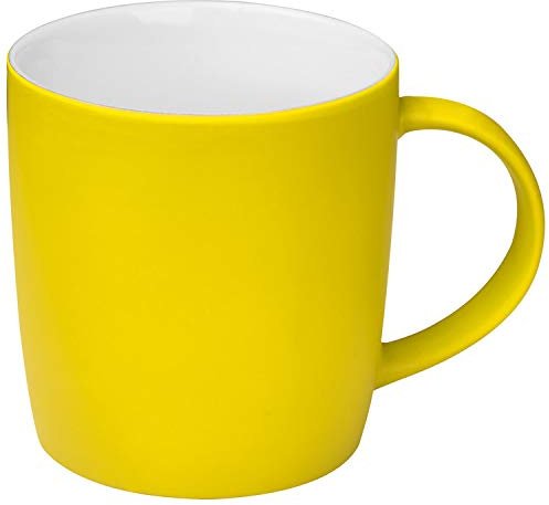 Porzellantasse / Kaffeetasse / Fassungsvermögen: 300 ml / Farbe: gelb