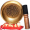 Cuenco Tibetano Hecho a Mano en Nepal Ø11.43cm – Cojín, Mazo de Madera, Caja Lokta [Garantía Satisfacción 30 Días]