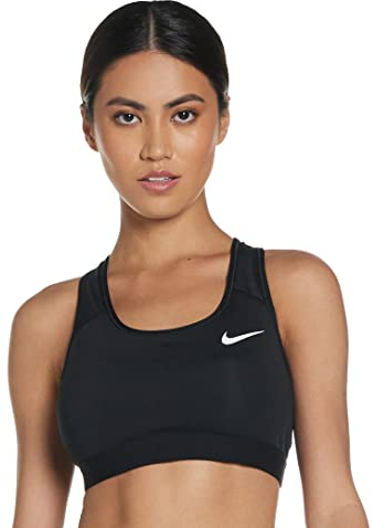 Nike Damen Nike Med Band Non Sports Bra, Black/Black/White, S EU