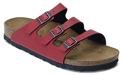 BIRKENSTOCK Florida Fresh Bordeaux Pu Birko-Flor 42 (US Women's 11-11.5) stretto