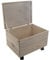 WooDeeDoo Large Deep Wooden Storage Box on Wheels – Hinged Lid Unpainted Pine Crate to Decorate – Rolling Keepsake Craft Chest 6L - Container for Memory Organisation – 40 x 30 x 28 cm