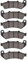 KYN para Honda CBR 1000 F 1993 1994 1995 1996 1997 1998 1999 CBR1000F CBR1000 F motocicleta delantera trasera pastillas de freno disco orgánico