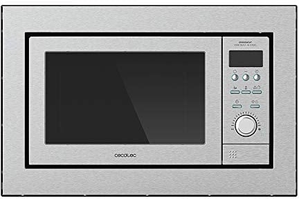 Cecotec Forno a Microonde da incasso digitale GrandHeat 2500 da incasso in acciaio, 900W, Built-In, 25 litri, Grill, 10 funzioni preimpostate, Multicooking, Quick Start