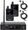 Levusu Pro UHF - Sistema de monitor intraural inalámbrico dual con auriculares, 180 pies, montaje en rack, transmisor profesional de sistema estéreo IEM y cinturón para estudio, ensayo de banda,