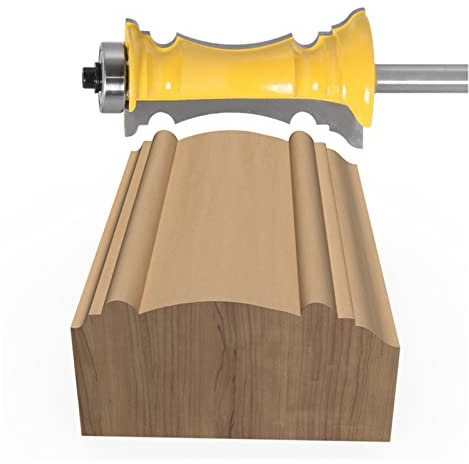 Surface Milling Cutter 1 Piece 8mm Handle Drawer Panel Panel Knife Router Bit Premium Ball Bearing Woodworking Knife Kitchen Woodworking Knife (Cutting Edge Length : 1)