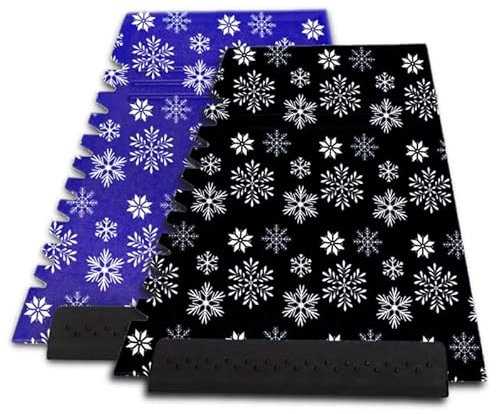 Nova Trapez Winterpflege Auto Windschutzscheibe Eiskratzer Weicher Griff Mehrfarbig (Mitternachtsschwarz)