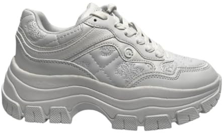 GUESS BRECKY4, Sneaker Donna, Bianco, 40 EU