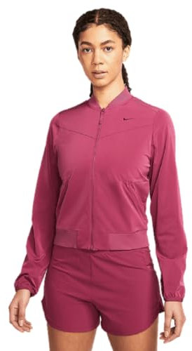 NIKE Bliss Blouson Bomber Berry Femme Taille S, rose, S