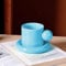 HENGBIRD 300 ml Kaffeebecher, Kaffeetasse Keramik, Keramiktasse, Ceramic Mug, Keramiktassen, Keramik Tasse, Tasse keramik Weihnachten, Geschenke für frauen Geburtstagsgeschenk Weihnachten (Green)
