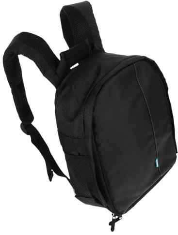 KONTONTY DSLR Camera Backpack Water-resistant Nylon Photography Bag Adjustable Dividers Comfortable Padded Straps Dual Zipper Green