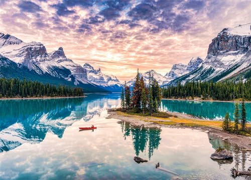 Spirit Island Jigsaw Puzzles for Adults 1000 Jigsaws Maligne Lake Canada 1000 Piece Jigsaw Puzzles for Adults