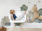 Osomhome - Wandtattoo Fuchs auf Fahrrad [250x130cm] | Wandtattoo Waldtiere, Wandtattoo Kinderzimmer Mädchen & Junge, Wandsticker Kinderzimmer, Wanddeko Babyzimmer | os7791