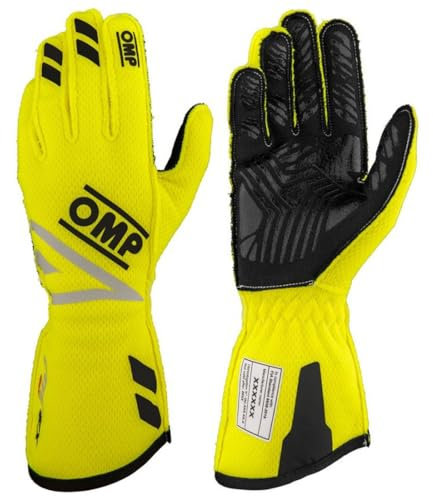 Ompracing Omp One Evo Fx FIA 8856-2018 Handschuhe, Neongelb, Größe M