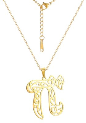 GZHENGZG Herrenhalsketten und Damenschmuck Chai Amulett Weibliche Männer Anhänger Halsketten Schmuck Kabbala Jüdische Wohltätigkeit Glücksgeschenk