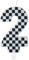 Racing Cars Birthday Candles with Black & White Stripes, Cars Themed Party Decorations, Number 2 Candles Cake Topper for Girls & Boys 2nd Birthday Party Supplies