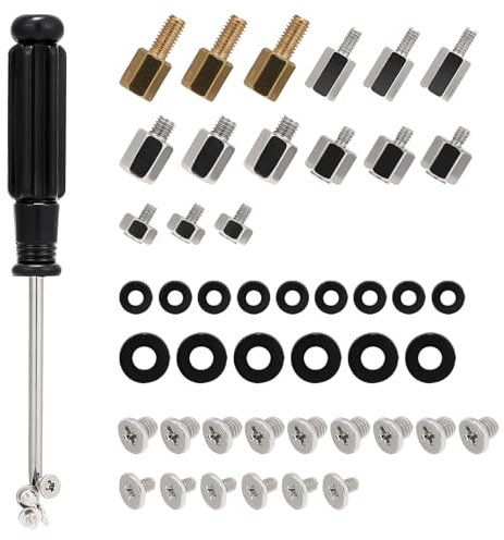 46PCS NVME M.2 SSD Mounting Screws M.2 SSD Screw Kit for Asus Gigabyte ASRock Msi Motherboards