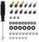46PCS NVME M.2 SSD Mounting Screws M.2 SSD Screw Kit for Asus Gigabyte ASRock Msi Motherboards