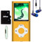 Hotechs MP3-Player/MP4-Player, MP3-Player mit 32 GB Speicherkarte, schlankes Design, digitales LCD-Display, 4,6 cm (1,8 Zoll) Display, FM-Radio (Orange)