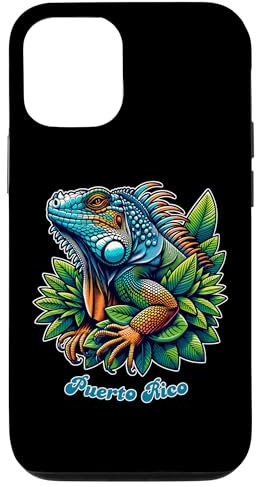 Hülle für iPhone 15 Puerto Rico Bunte Leguane