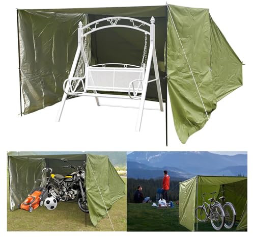 YSMSMZJK Tenda da Moto con Tessuto Ombreggiante Rimovibile Garage Moto per Esterno con Rete di Ventilazione Garage Moto per Esterno Box Biciclette da Esterno