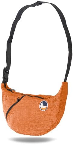 Ticket to the Moon Sling Bag - Terracotta | Bauchtasche aus Fallschirm-Nylon mit verstellbarem Gurt, Ultraleicht, langlebig, umweltfreundlich Umhängetasche mit 5 Innenfächern | Original seit 1996