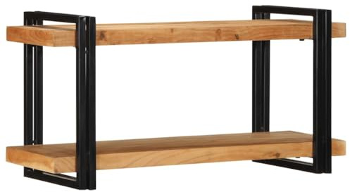 vidaXL Wandregal 90x33x45 cm Massivholz Akazie, schwebendes Regal, Wandregal, Regalbrett, Wandregal, Regal für Hauswirtschaftsräume, CD-Regal