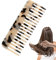 Tortoise Bowl Comb to Unravel Hair with a Small Anti-Static Jaspeado Jaspeado Wallet - Wide Toothfighter Combs Fold Hair for Mu Cut by Hand