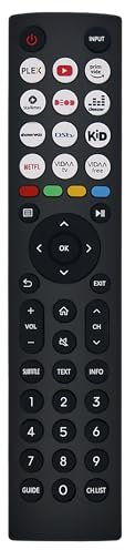 Riry Telecomando di ricambio Hisense VIDAA 4K HDTV UHD Smart TVs, nessun dispositivo necessario telecomando hisense
