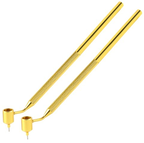 YiliYa 2 Pièces Ligne Fine Inclinée,0,5 mm/0,7 mm Stylo Peinture Voiture Fluides Inclinés Fluid Writer Pen pour Calligraphie et Réparation des Rayures