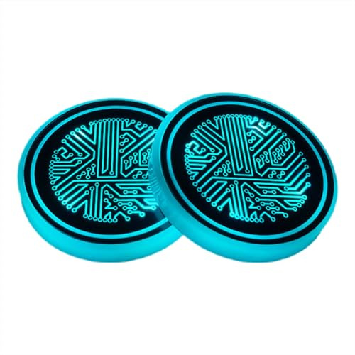 Car LED Cup Coasters - Colorful 2PCS USB Rechargeable Light Up Cup Holder, Car Interior Anti-Slip Glowing Drink Holders for Vehicle Decor, Gift for Friends, Family, Home, Office, Mother’s Day