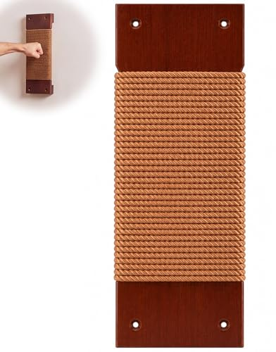 SiliFine Makiwara, 36,8 x 12,7 cm Wandhalterung, massives Buchenholz, vorgebohrte Löcher für einfache Wandhalterung, Kampfsport-Trainingsgeräte, Heim-Fitnessstudio, Garage, Wohnheim (braun)