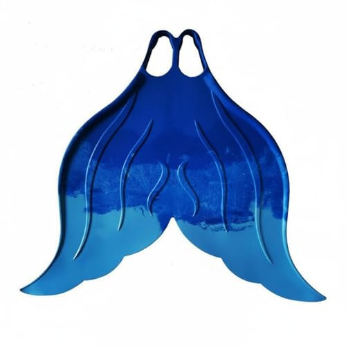 Fxzqgnh Monopinna Coda Sirena Protezione Dei Piedi Monopinna a Coda di Sirena Multicolore Pinna da Immersione Monolitica , Blu Iridescente , 40-42