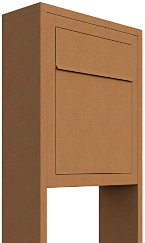 Standbriefkasten, Design Briefkasten Base Stand Rost - Bravios