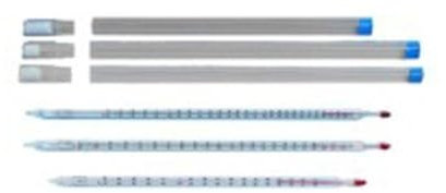 neoLab 2-9803 Thermomètre sans mercure, -10 degrés à +250 degrés C, longueur 30 cm, remplissage bleu