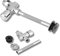 Urinal Flush Valve Kit ,Toilet Urinal Flush Valve Button Type Manual Push Button Urinal Flush Valve Delay Automatic Shutoff Toilet Flush System Replacement