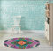 Teppich Mosaik mehrfarbig PVC | verschiedene Maße | Teppichstoff PVC | Bodenbelag Vinilic | Wohndekoration 100 x 100 cm