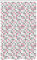 ABAKUHAUS Geometrisch Schmaler Duschvorhang, Rote Zickzacke Chevron, Badezimmer Deko Set aus Stoff mit Haken, 120 x 180 cm, Weiß Grau Pink