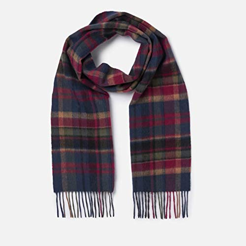 Barbour Vintage Plaid Schal 180 x 25cm navy blau - ONESIZE