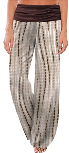 Gracyoga Damen Bootleg Yogahose für Workout, Laufen, Sport, Bauchkontrolle, 4-Wege-Stretch, ausgestelltes Bein, Braun, L